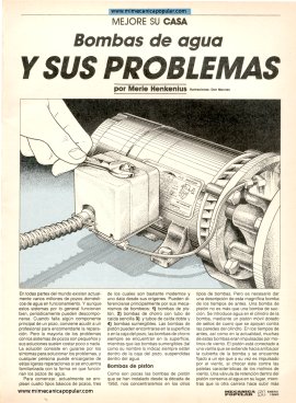 Bombas de agua y sus problemas - Enero 1990