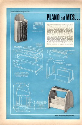 PLANO del MES . . . Cajas de Limpiabotas - Octubre 1953