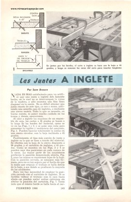 Las Juntas a Inglete - Febrero 1960