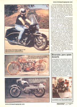 Motos de colección - Noviembre 1988