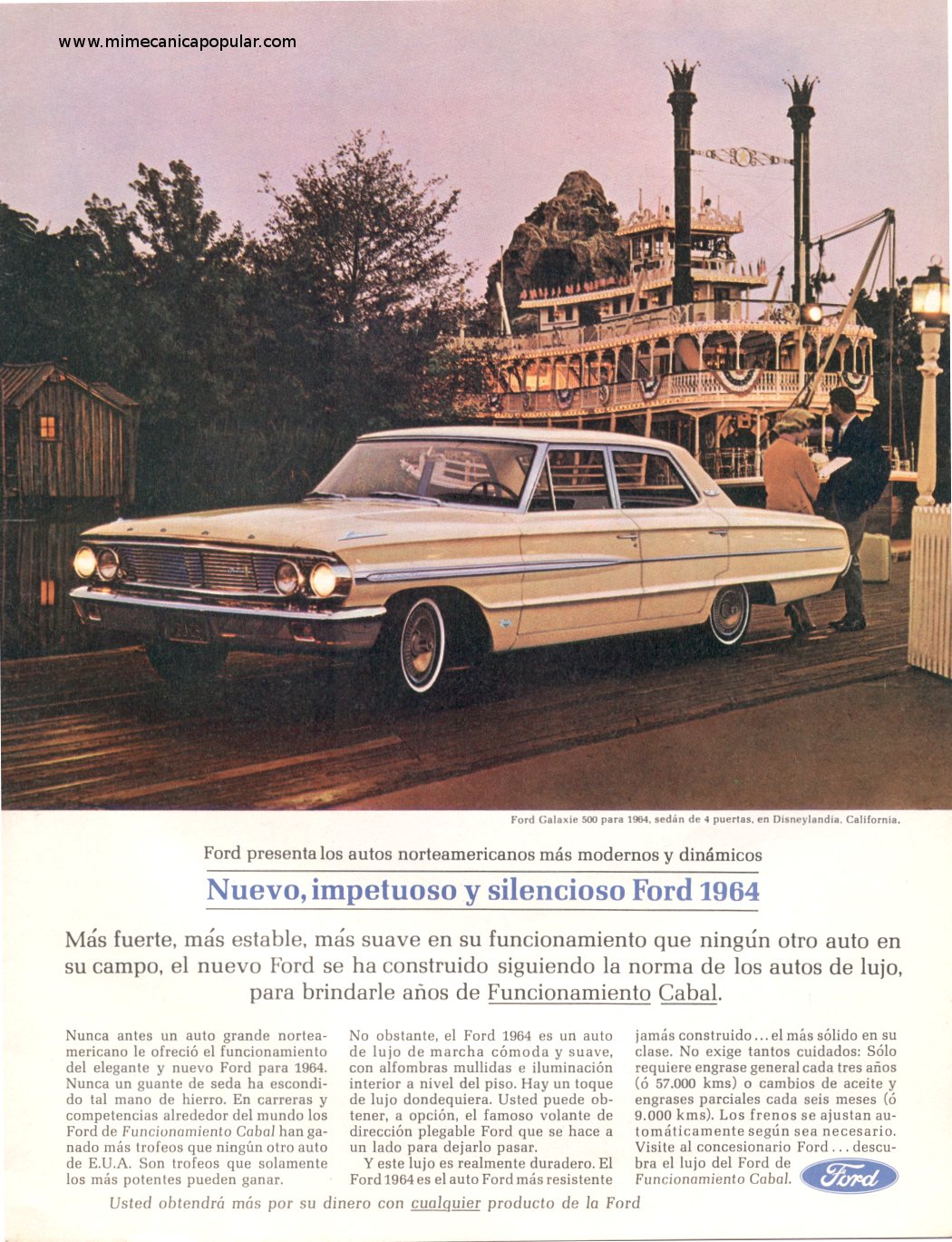 Publicidad - Ford Galaxie 500 - Febrero 1964