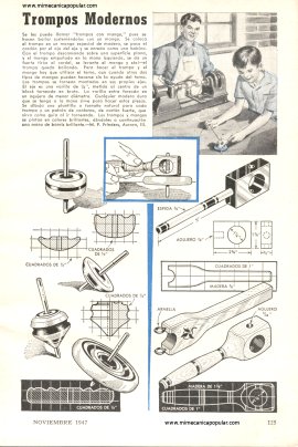 Trompos con mango - Noviembre 1947