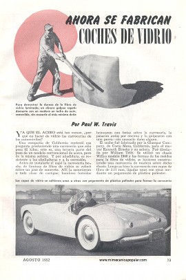 Ahora se fabrican coches de vidrio - Agosto 1952