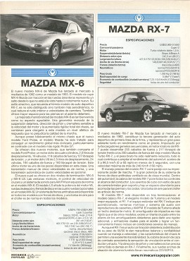 Mazda MX-6 y RX-7 - Marzo 1993