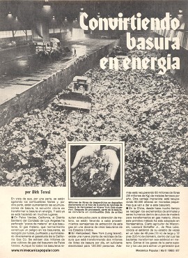 Convirtiendo basura en energía - Abril 1980
