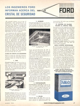 Los ingenieros Ford informan: Cristal de Seguridad - Marzo 1964
