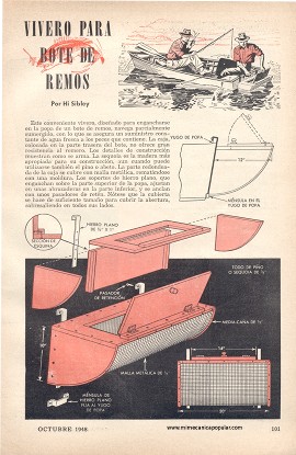 Vivero para bote de remos - Octubre 1948