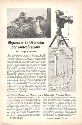 Disparador de Obturador por Control Remoto - Febrero 1954