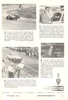 Publicidad - Bujías Champion - Septiembre 1961