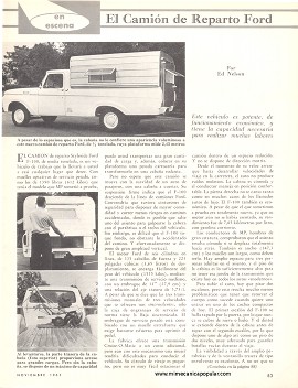 En escena: El Camión de Reparto Styleside Ford F-100 - Noviembre 1963