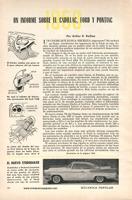 Un Informe Sobre el Cadillac, Ford y Pontiac - Febrero 1958