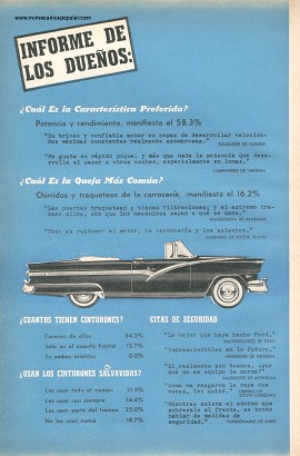 El Ford V8 1956 Visto por sus Dueños - Septiembre 1956