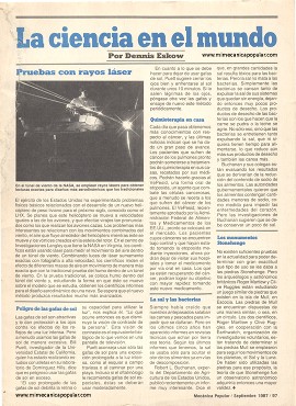 La ciencia en el mundo - Septiembre 1987