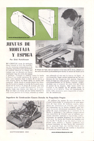 Juntas de Mortaja y Espiga - Septiembre 1952