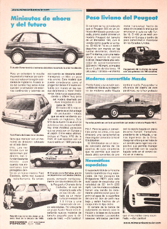Noticias automovilísticas - Noviembre 1988