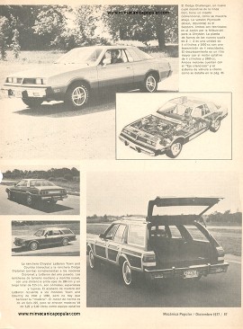 Los Autos Chrysler del 78 - Diciembre 1977
