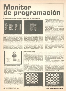 Monitor de programación - Julio 1983