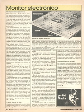 Monitor electrónico - Febrero 1982