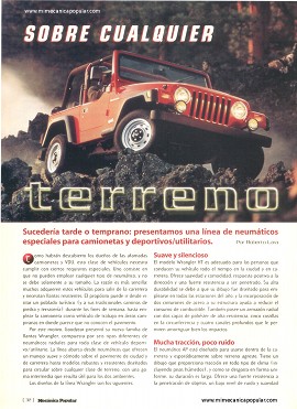 Neumáticos especiales para camionetas y deportivos/utilitarios - Julio 1999