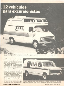 12 vehículos para excursionistas - Junio 1978