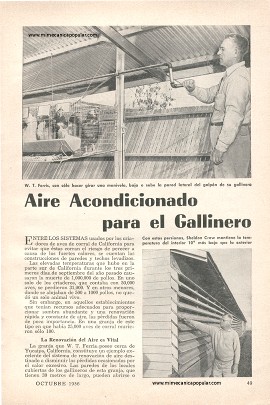 Aire Acondicionado para el Gallinero - Octubre 1956