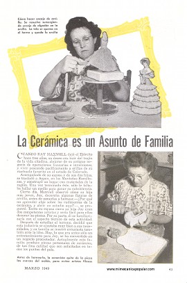 La Cerámica es un Asunto de Familia - Marzo 1949