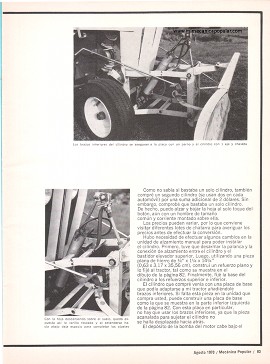Elevador hidráulico para el tractor 10-10 - Agosto 1970