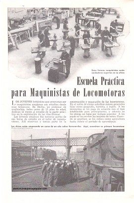 Escuela Práctica para Maquinistas de Locomotoras - Enero 1952