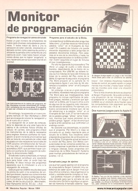Monitor de programación - Marzo 1984
