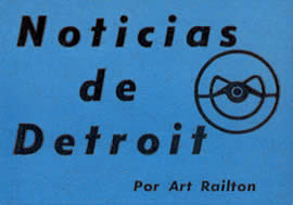 Noticias de Detroit Junio 1957 - Por Art Railton