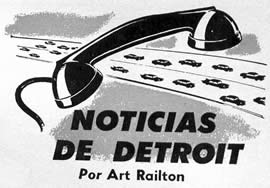 Noticias de Detroit - Septiembre 1958 - Por Art Railton