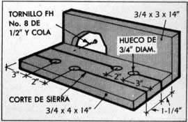 1. Para dividir tablas largas, asegure una guía de tabla de resorte al banco de la sierra en ambos lados de la madera. Esto permitirá mover la tabla con exactitud a través de la hoja, aun cuando tenga las manos apartadas del trabajo