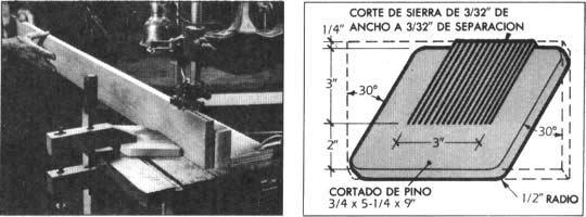 4. Cuando sea necesario cortar tablas muy largas, empleando una guía utilitaria, asegure una tabla de lengüeta al otro lado. Usando este procedimiento logrará mantener la madera contra la guía, Incluso cuando las manos estén demasiado apartadas para permitirle aplicar cierta presión lateral