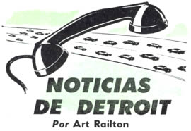 Noticias de Detroit Por Art Railton Mayo 1958