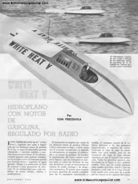 White Heat V - Hidroplano con Motor de Gasolina, Regulado por Radio