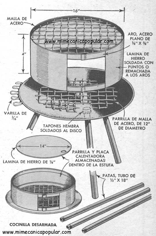 Parrilla Desarmable Agosto 1952