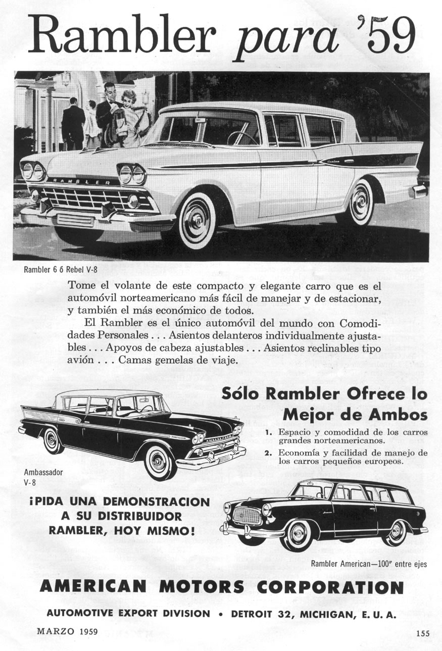 Publicidad - Rambler - Marzo 1959