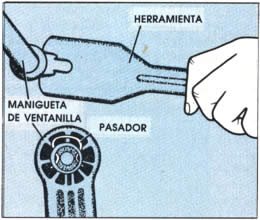 Usando una económica herramienta le permite quitar con gran facilidad el pasador de seguridad.