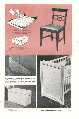 Decore con tela plástica - Junio 1952