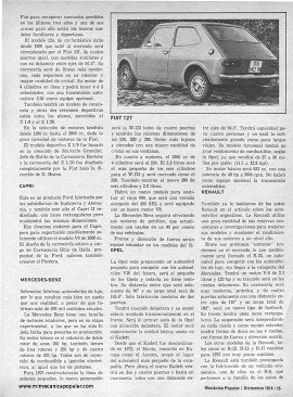 Los Autos Europeos - Diciembre 1974