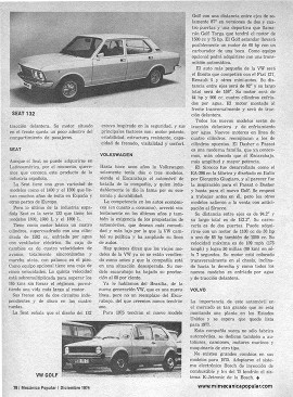 Los Autos Europeos - Diciembre 1974