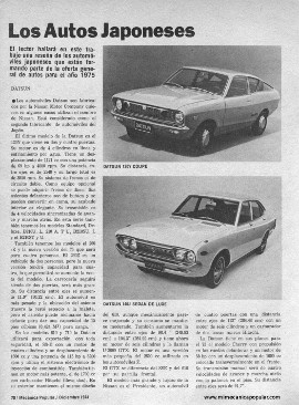 Los Autos Japoneses - Diciembre 1974