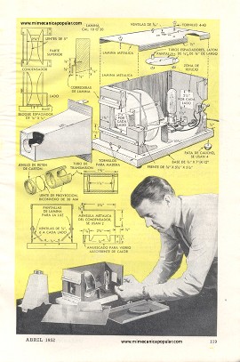 Proyector de diapositivas - Abril 1952