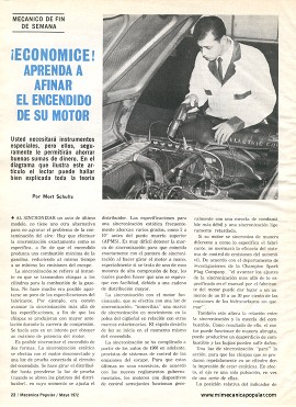 Aprenda a afinar el encendido de su motor - Mayo 1972