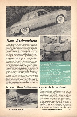 Freno Antirreculante - Septiembre 1954