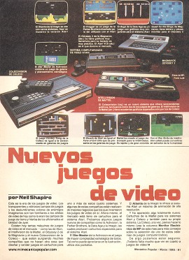 Los juegos de video de Marzo 1983