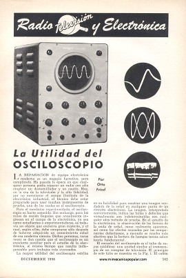 La Utilidad del Osciloscopio - Diciembre 1956