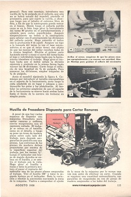 Mandril Perforador para el Torno - Agosto 1958