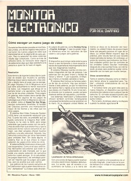 Monitor Electrónico - Marzo 1983
