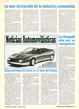 Noticias Automovilísticas - Octubre 1985
